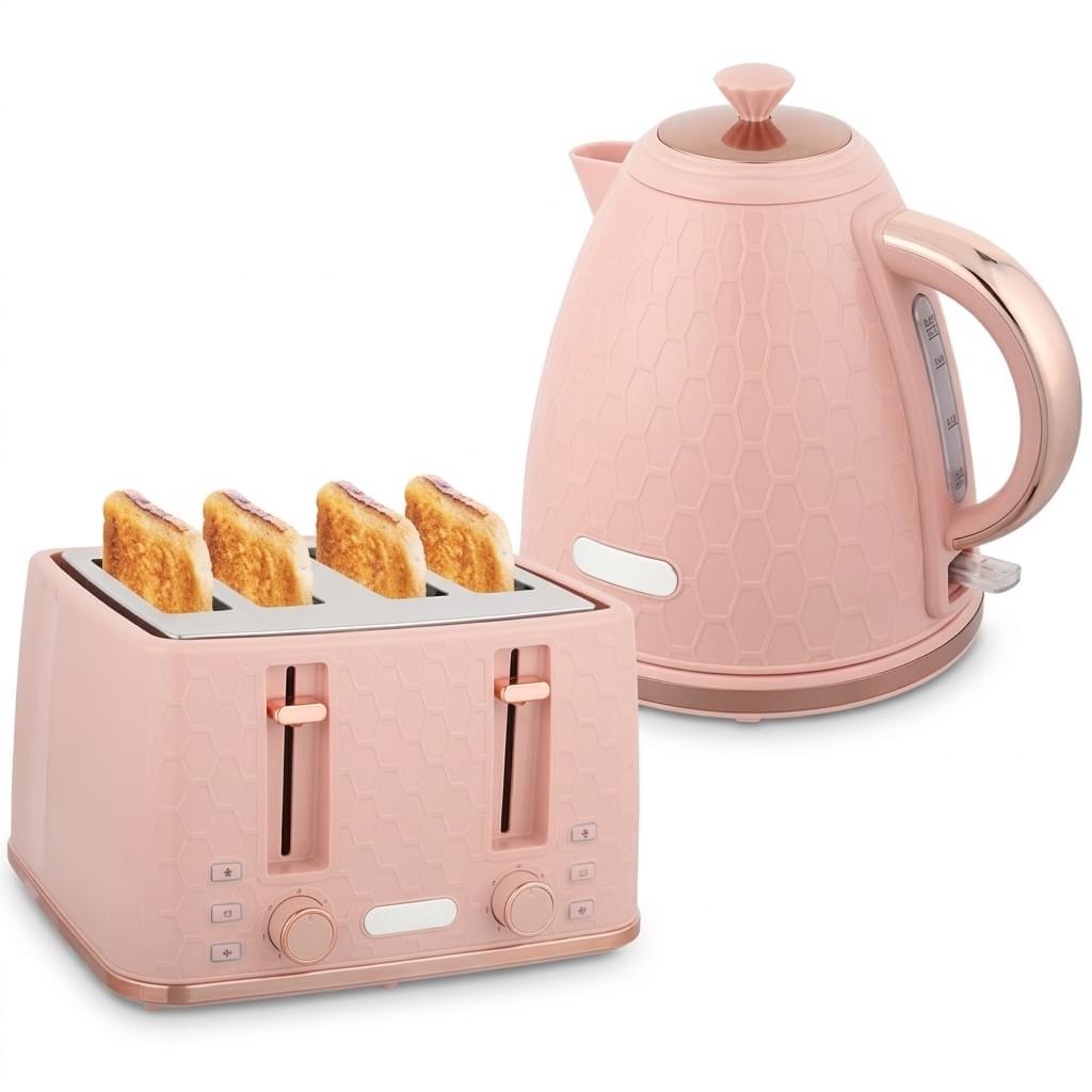 Kettle & Toaster Set - Premium Electric Kettle and 4-Slice Toaster