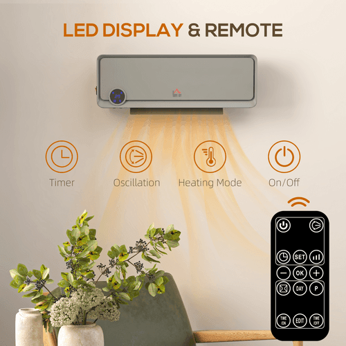 Downflow Heater with Remote Control - Fast & Efficient Heating