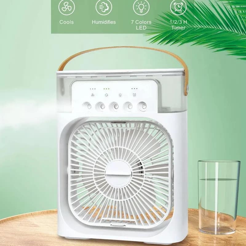 10 Inch Portable Air Conditioner Fan | Mist Water, And Humidifier