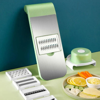 5 in 1 Vegetable Cutter | Multi Stainless Steel Veg Slicer