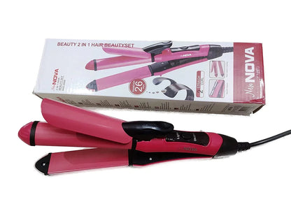 Nova 2‑in‑1 Hair Straightener & Curler