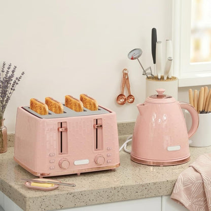 Kettle & Toaster Set - Premium Electric Kettle and 4-Slice Toaster