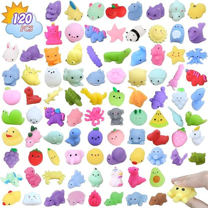120 Pcs Mini Mochi Squishies Kids Party Bag Fillers