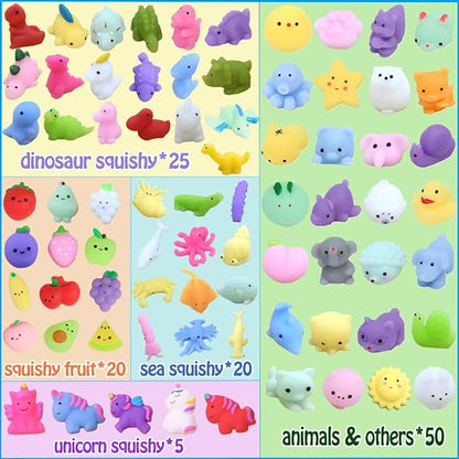 120 Pcs Mini Mochi Squishies Kids Party Bag Fillers