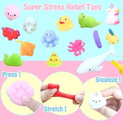 120 Pcs Mini Mochi Squishies Kids Party Bag Fillers