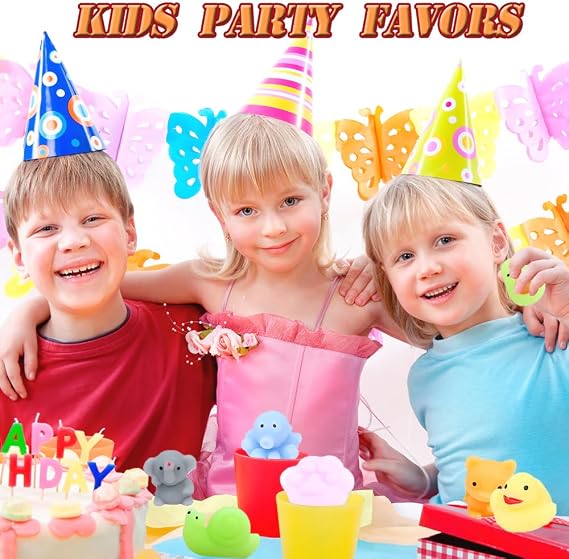 120 Pcs Mini Mochi Squishies Kids Party Bag Fillers