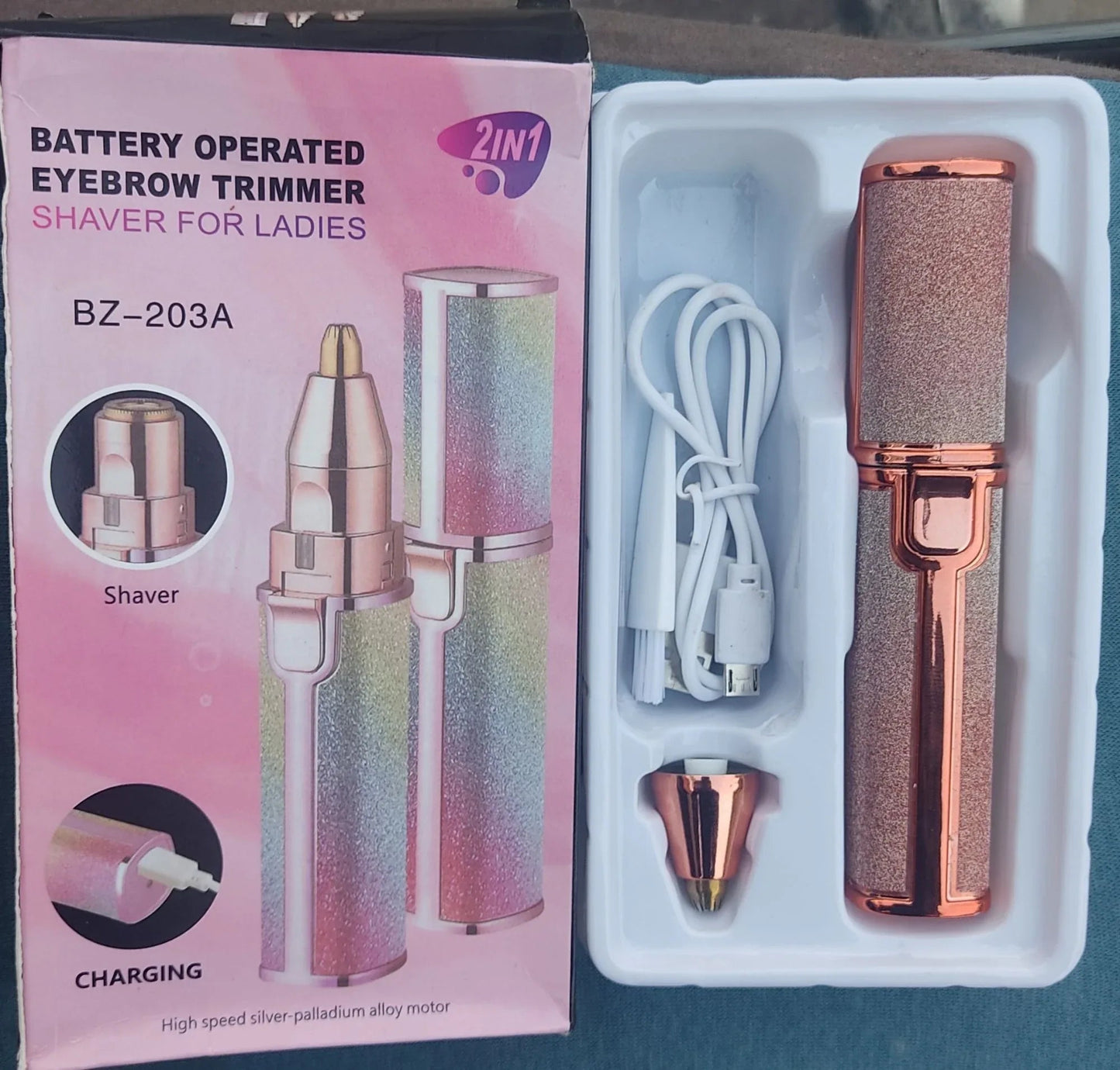 2-in-1 Electric Eyebrow Trimmer |Rechargeable Hair Shaver
