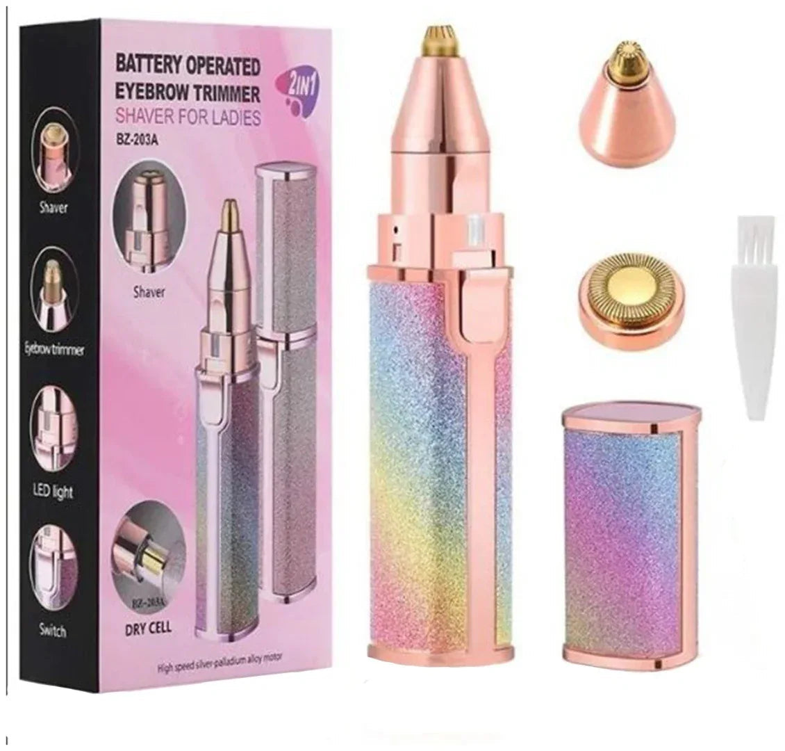 2-in-1 Electric Eyebrow Trimmer |Rechargeable Hair Shaver