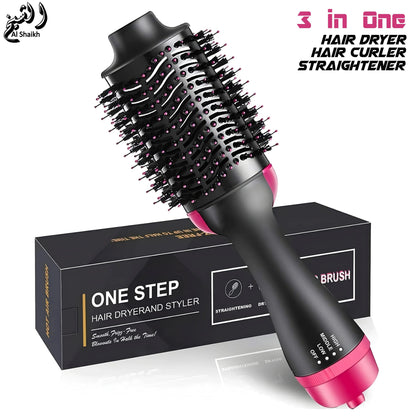 3-in-1 One Step Hot Air Brush Hair Dryer & Styler