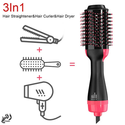 3-in-1 One Step Hot Air Brush Hair Dryer & Styler