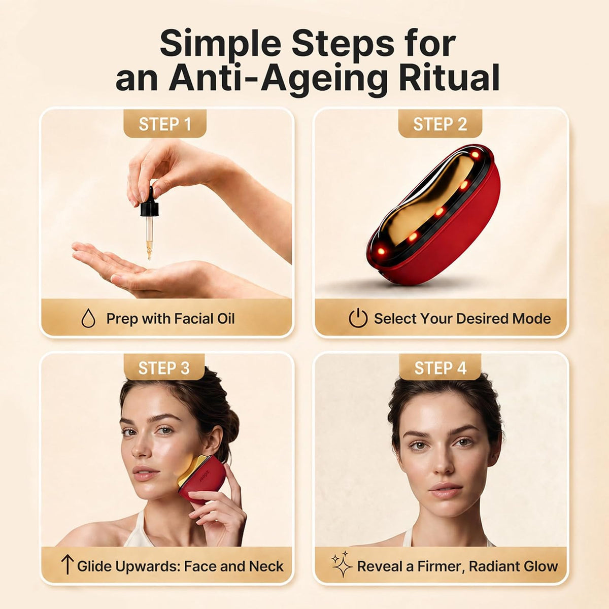 ZDEER Heated Face Sculpting & Gua Sha Tool