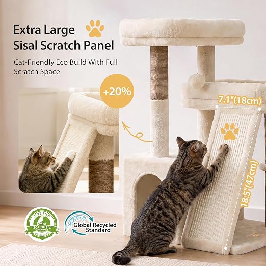Small Cat Tower with Scratching Post