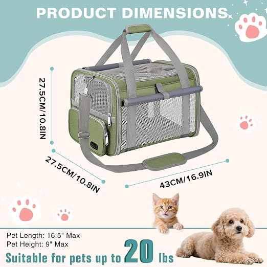 Foldable Pet Travel Carrier Bag