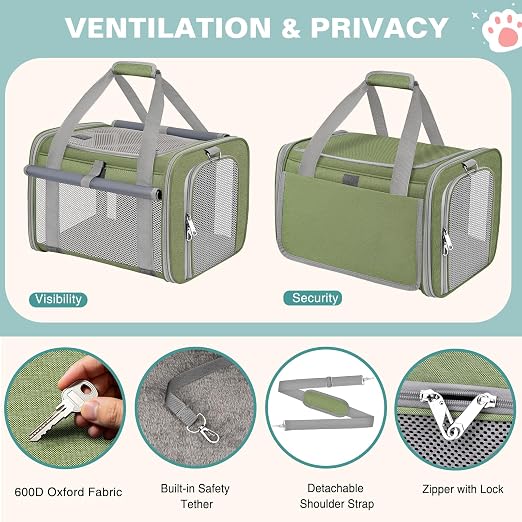 Foldable Pet Travel Carrier Bag