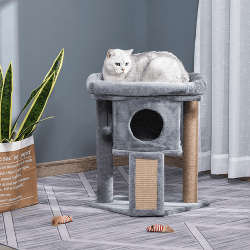 Cat Tower - Luxury Multi-Level Scratching Post for Your Feline